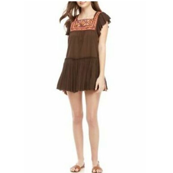 NWT Free People Day Glow Mini Dress - Picture 4 of 6